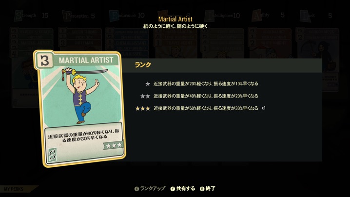 Fallout 76 Martial Artistの検証 Digiroma