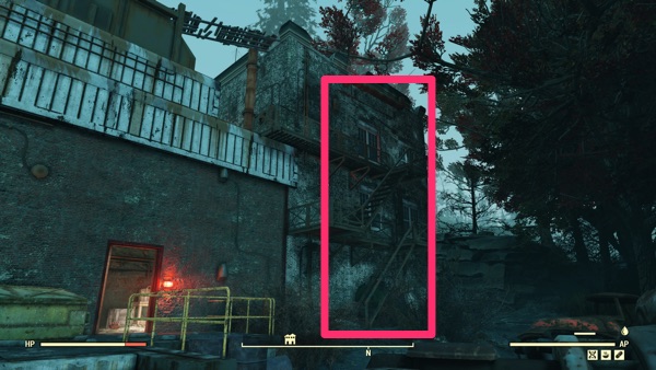Fallout 76 フレディー・フィアーの恐怖の家の屋上