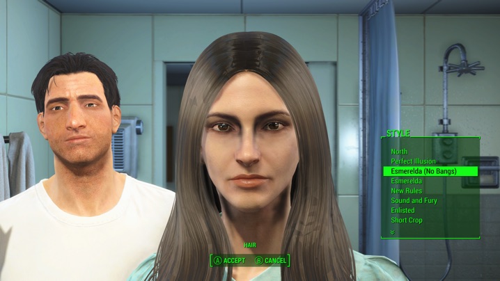 fallout 4 how to change hair