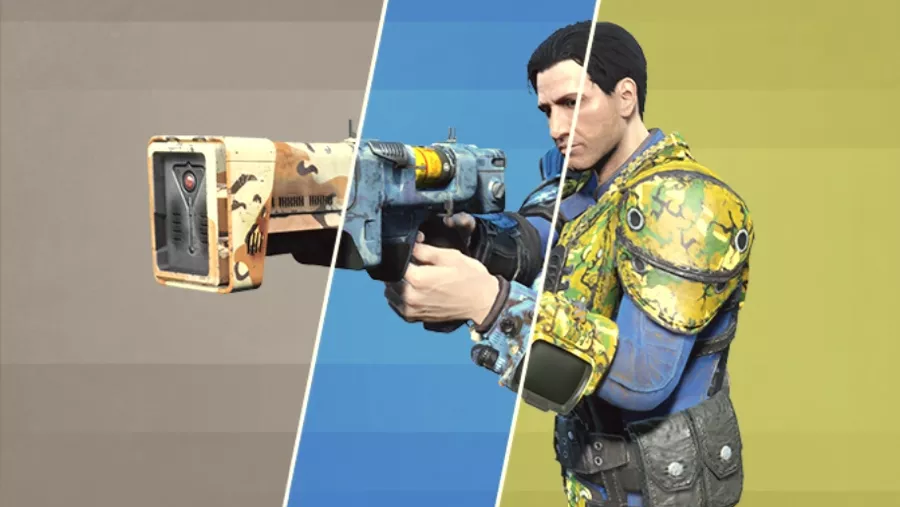 Fallout 4 AE バンドルに含まれる武器・防具塗装 1