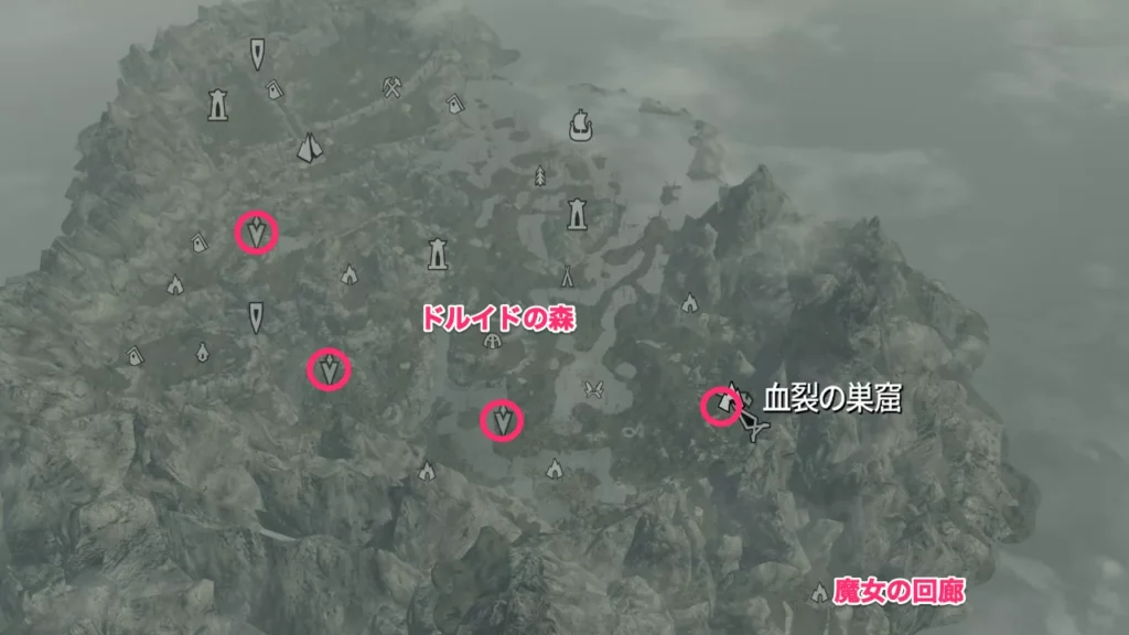 Coven of Crones ドルイドの石板の場所